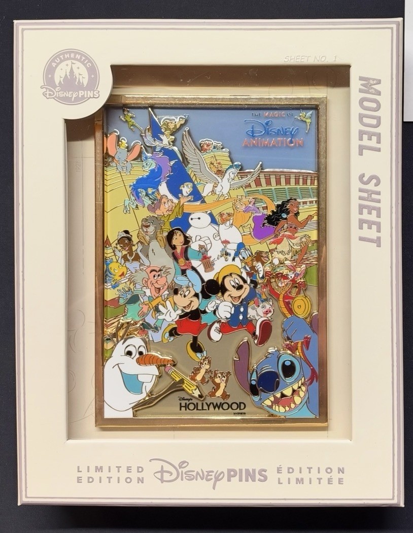 2026 Disney Parks Magic Of Disney Animation Hollywood Studios Jumbo Pin LE2000