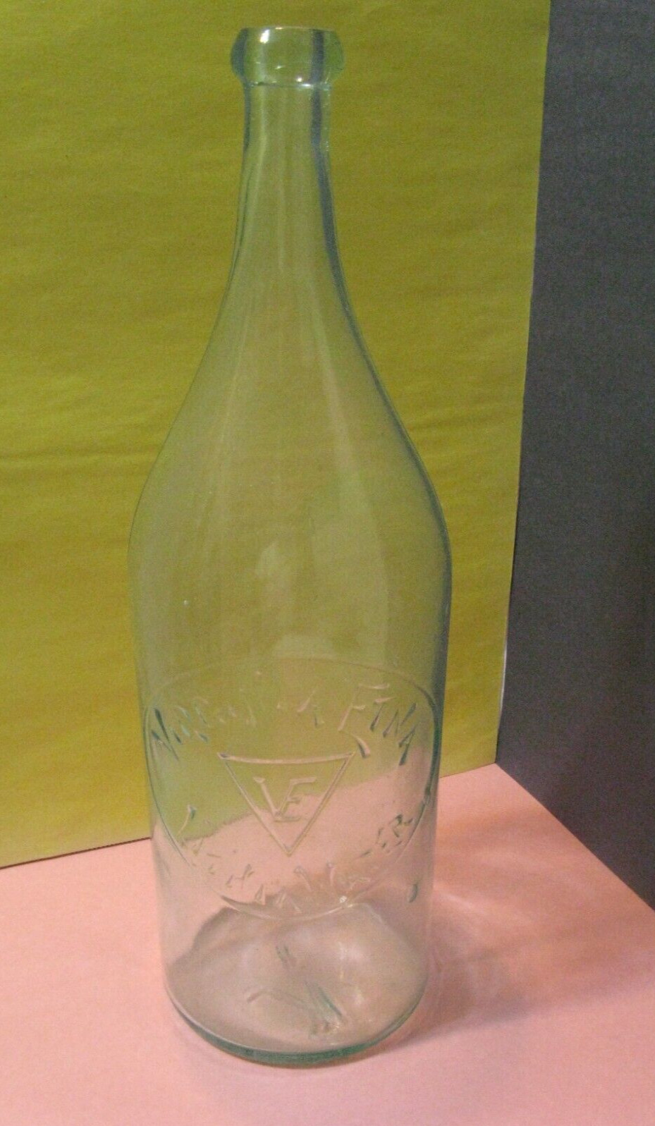 Rare 1890\'s Or Prior Virginia Etna Lithia Water Large Glass Bottle Pontil Mark