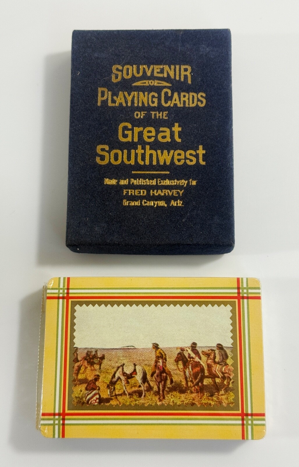 EXTREMELY RARE Sealed GREAT SOUTHWEST SOUVENIR PLAYING CARDS by FRED HARVEY