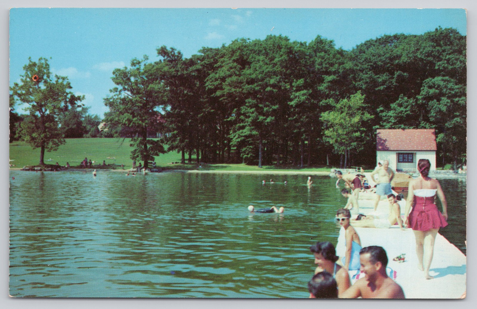 Angola, Indiana Waterfront at Potawatomi Inn Pokagon State Park Chrome Unposted