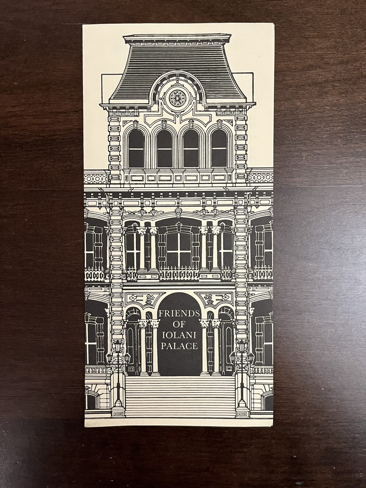 Iolani Palace Vintage Friends Of Brochure Honolulu Hawaii