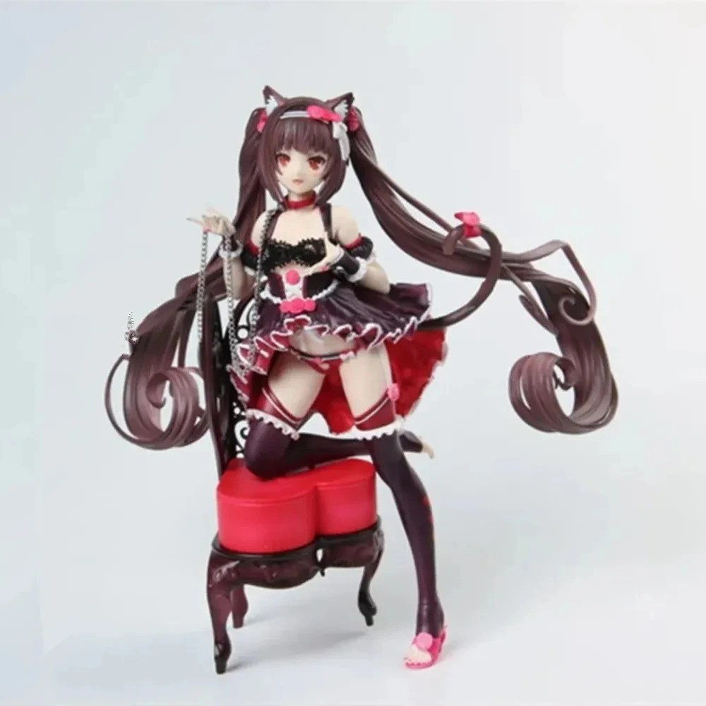 24cm Nekopara Chocolat Vanilla Anime Figure PVC Statue Model Desk Decor Toy Gift