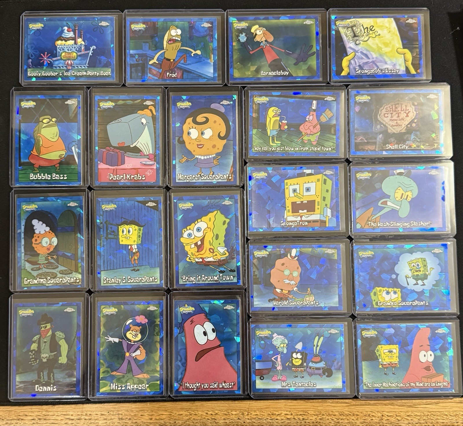 2025 Topps Chrome Sapphire Sponge Bob Lot of 21 Misc SpongeBob Cards NM-MT