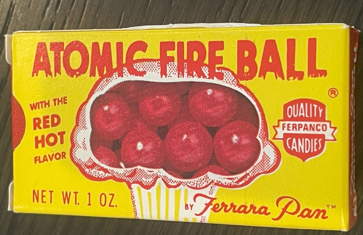 Vintage 1960’s ATOMIC FIRE BALL CANDY  Unopened  Box  New Old Stock  RARE