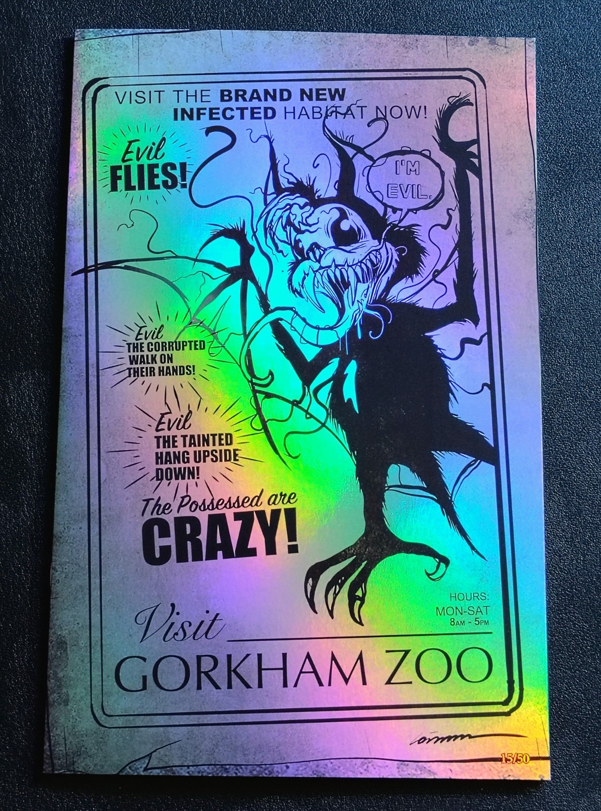 Gorkem Demir Venomized Absolute Batman #1 1:25 Gotham Zoo Homage Foil #15/50 Gorkem Demir Venomized Absolute Batman #1 1:25 Gotham Zoo Homage Foil #15/50