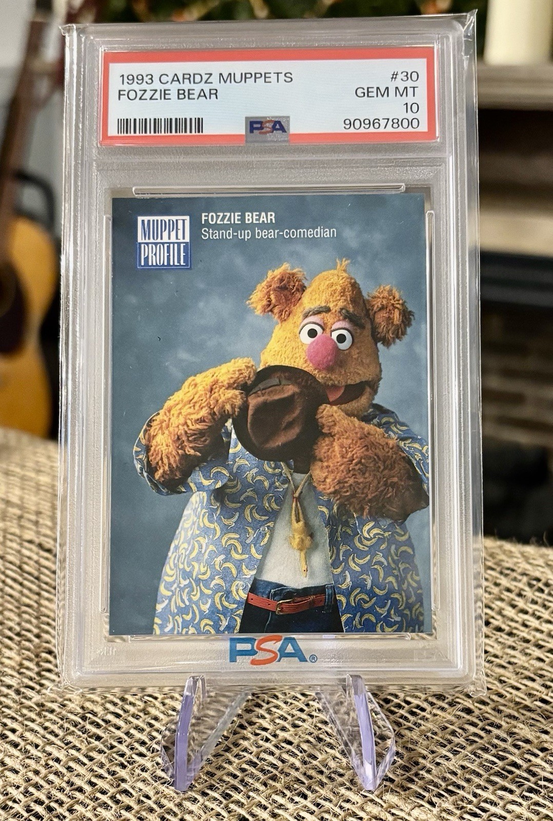 PSA 10 1993 Cardz Jim Henson\'s The Muppets Character Card Fozzie Bear Card #30