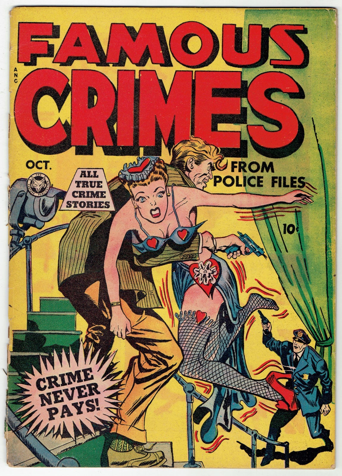 FAMOUS CRIMES #3 (FOX FEATURES, 1948) MENTIONED IN SOTI ELECTROCUTION PANELS