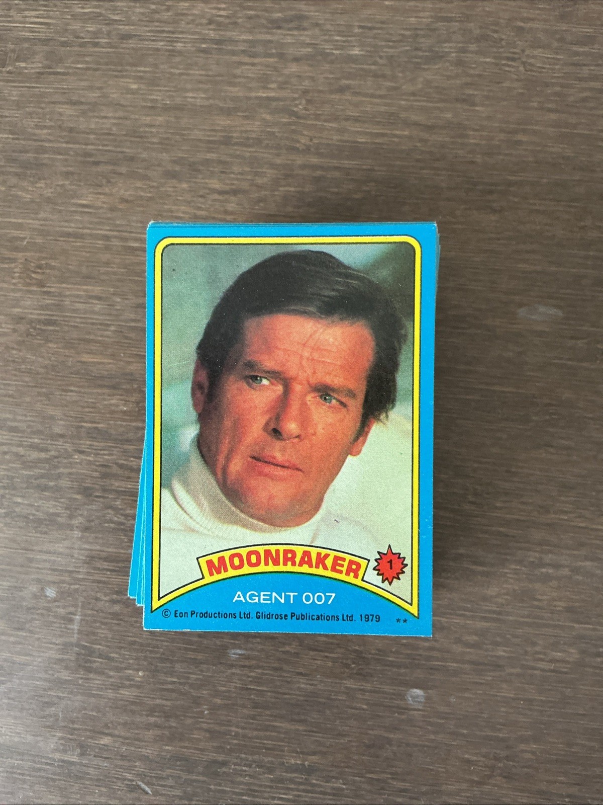 James Bond Moonraker Trading Cards Lot, 93 of 99 Cards, Vintage 1979, Poor/Fair