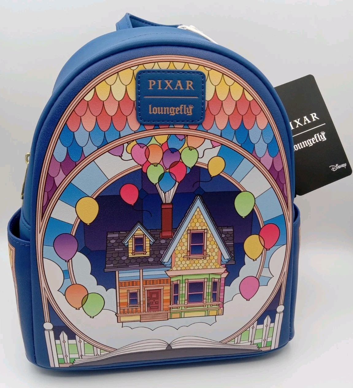Loungefly Disney Pixar Up House Stained Glass Backpack NEW Release
