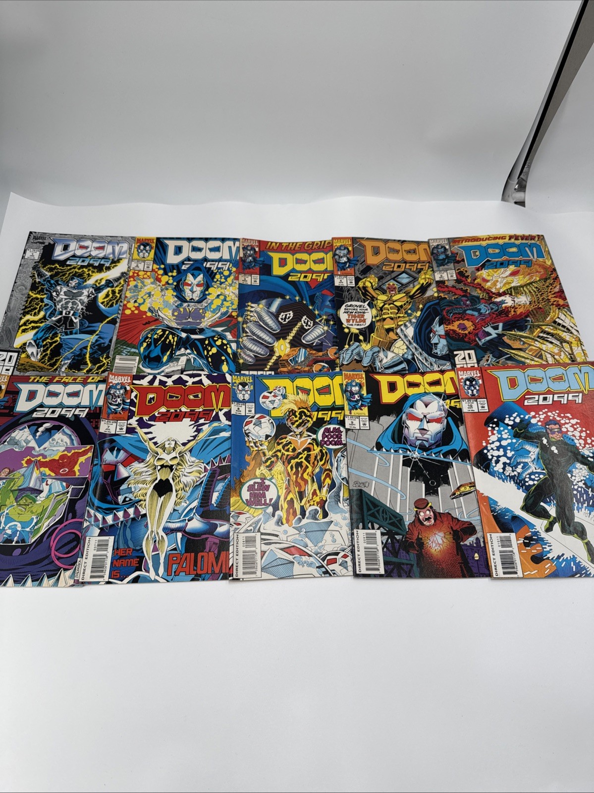 DOOM 2099 #1 2 3 4 5 6 7 8 9 10 - RUN OF ten Ships Fast Marvel Comic lot DOOM 2099 #1 2 3 4 5 6 7 8 9 10 - RUN OF ten Ships Fast Marvel Comic lot