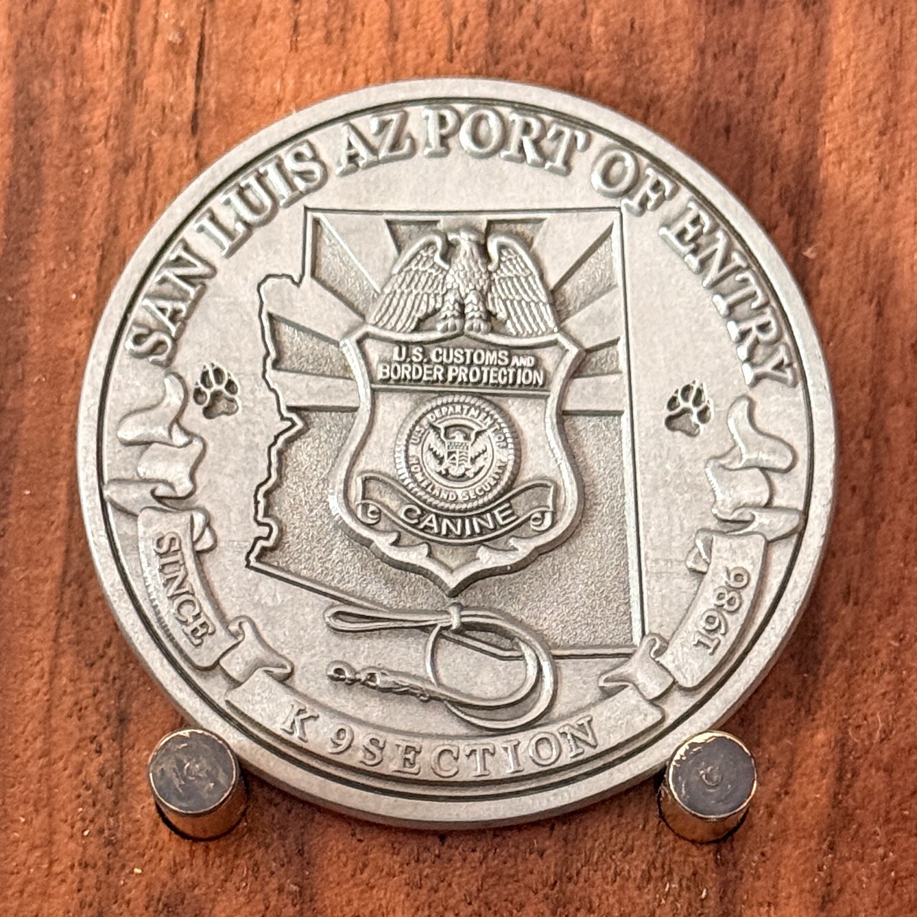 CBP San Luis Arizona Port of Entry K9 Section Challenge Coin  1#48