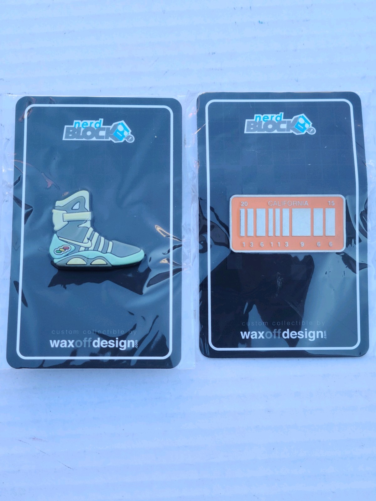 Back To The Future NIKE Self Lacing Shoes Collector\'s Pin - Nerd Block Exclusive