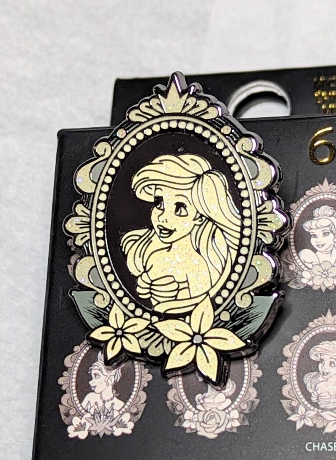 Loungefly Disney Princess Cameo Blind Box Pin - Ariel Glitter CHASE - Opened 
