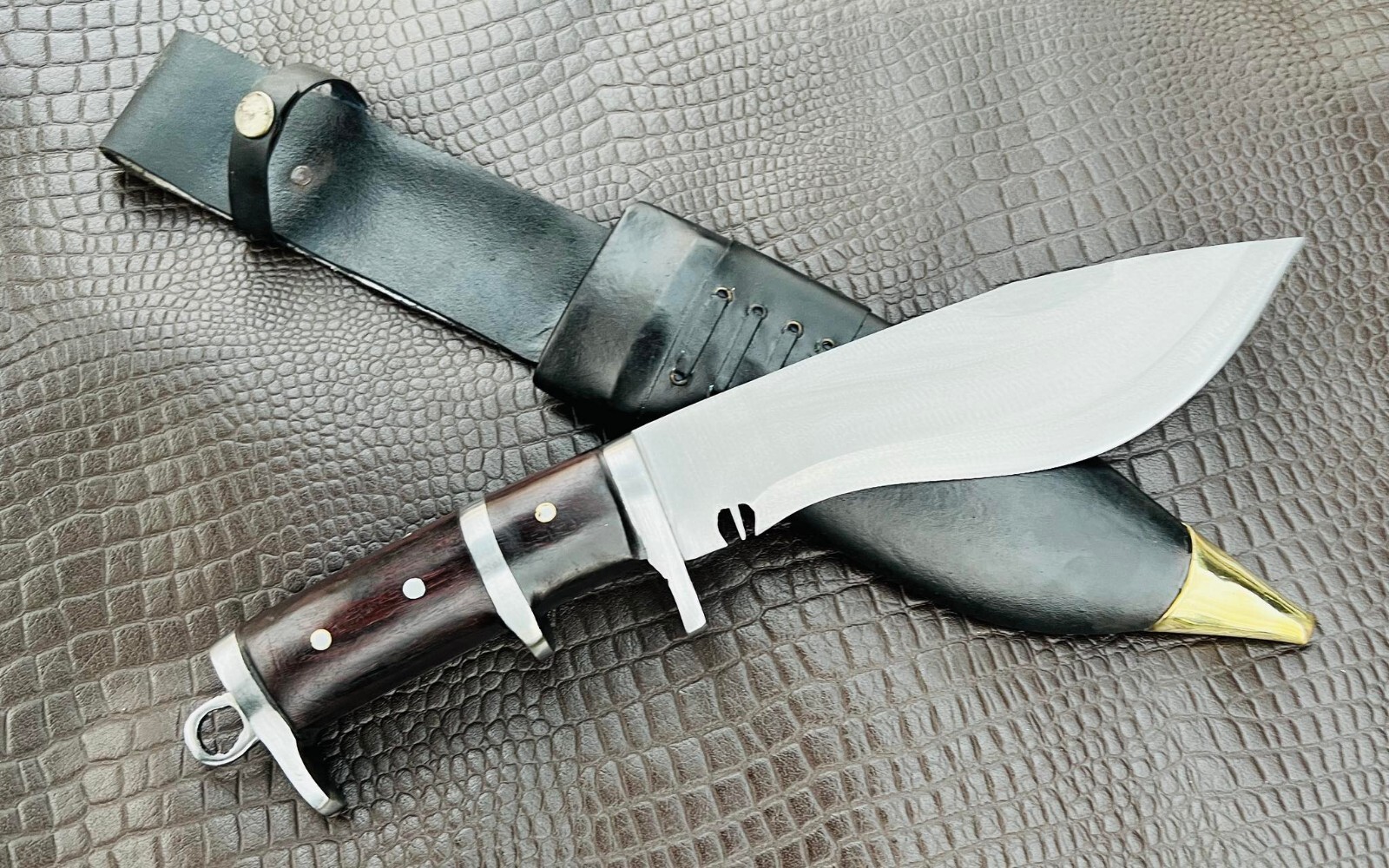 EGKH-8 inches Blade handmade Camping knife-Hand Forged in Nepal-Tempered-sharpen