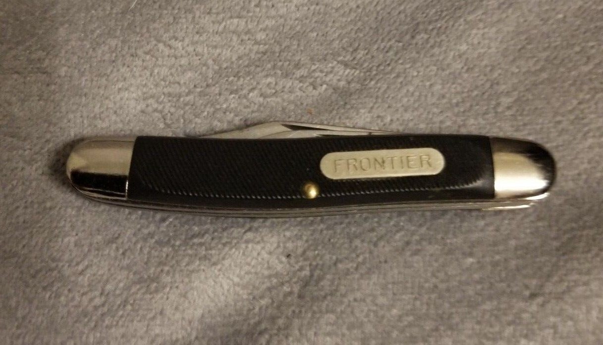 VTG Imperial Frontier 2 Blade Peanut Pocket Knife Clean Made in Ireland