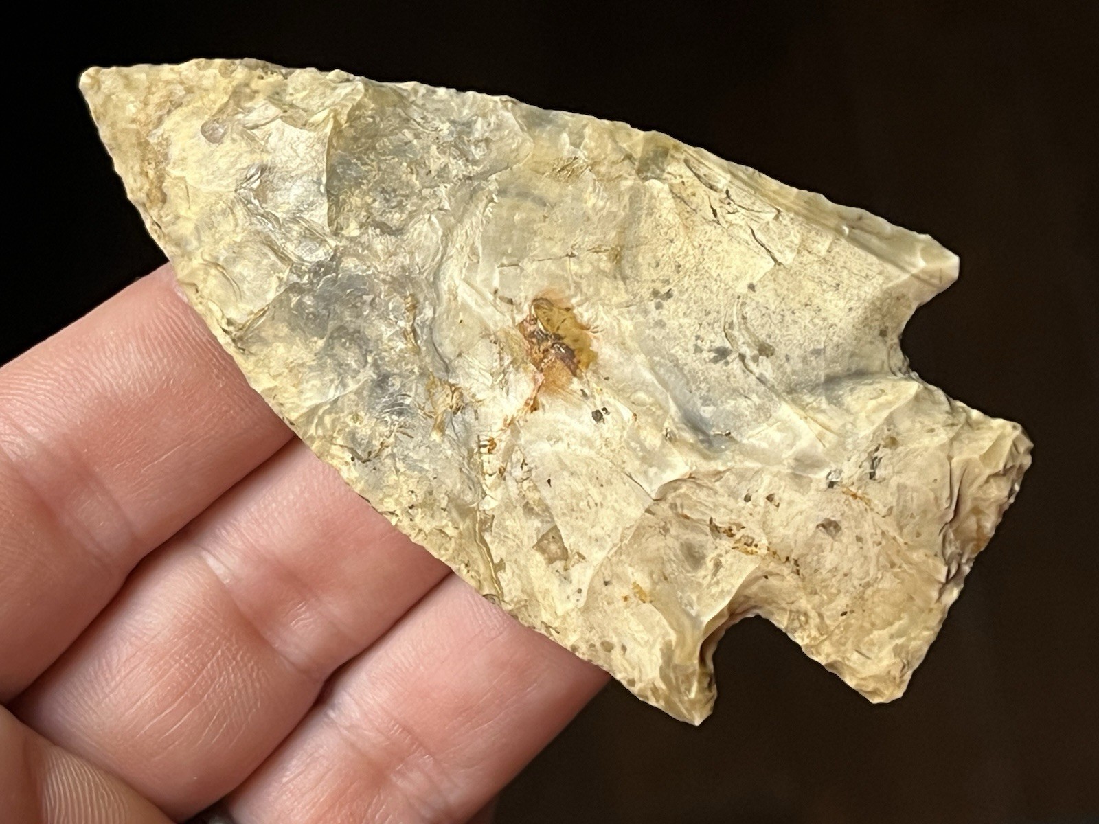 EXCEPTIONAL MISSOURI ETLEY POINT ARROWHEAD AUTHENTIC INDIAN ARTIFACT BG