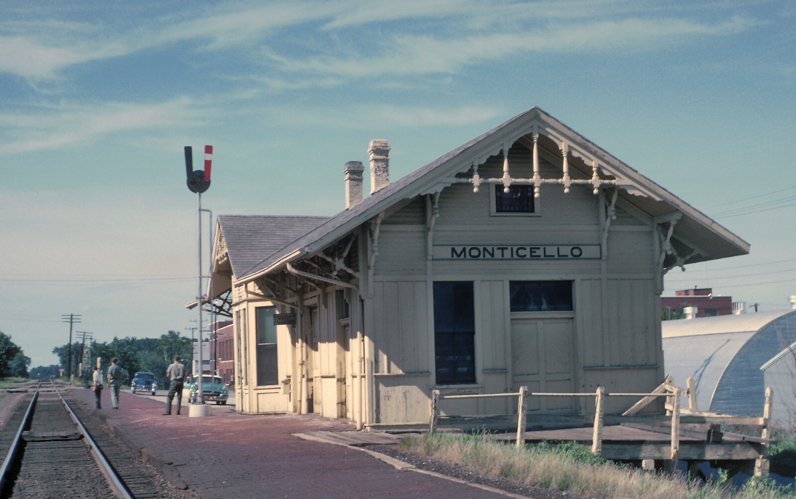 Wabash Station at Monticello. IL on July 22, 1962 5 x 7 Photo Wabash Station at Monticello. IL on July 22, 1962 5 x 7 Photo