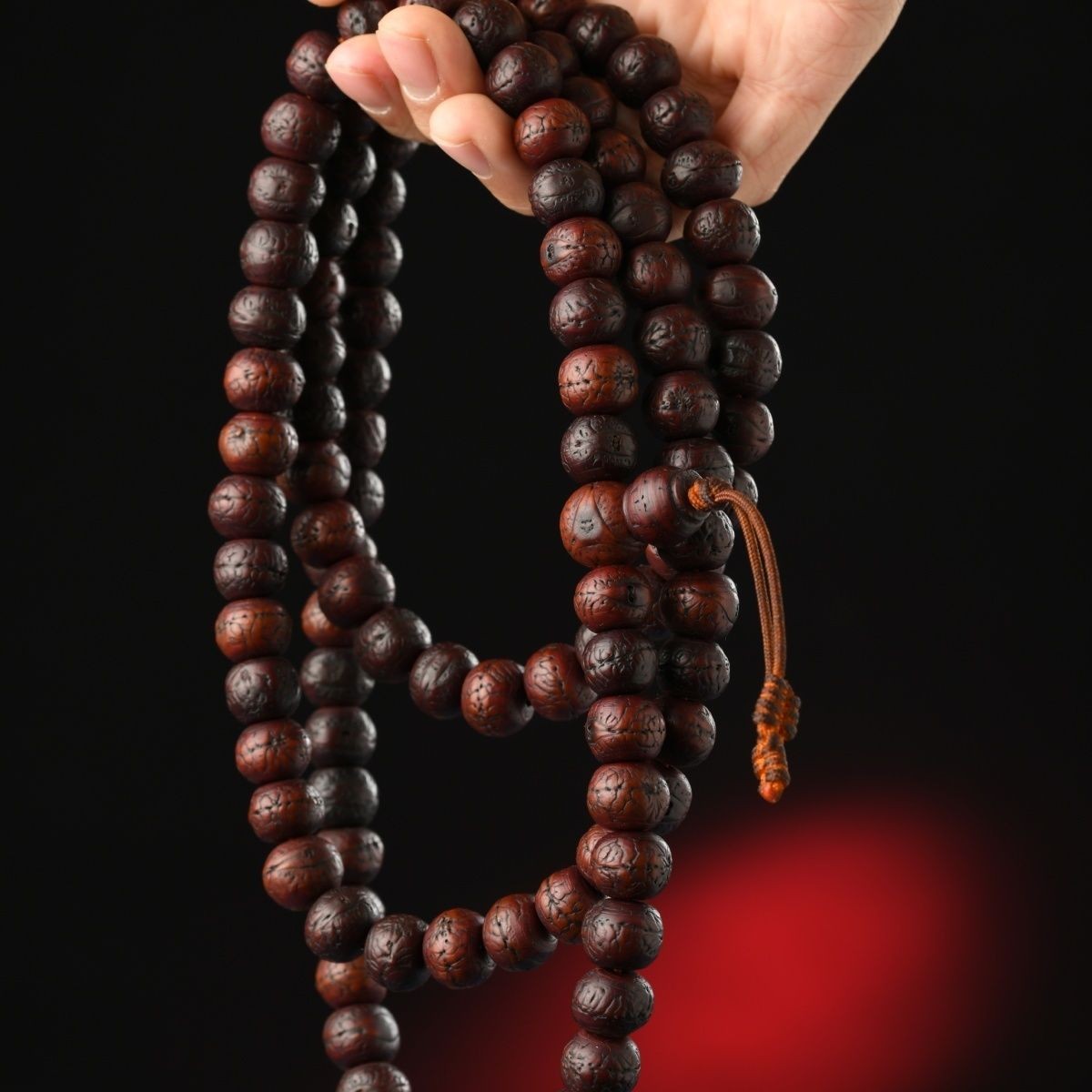 New 11.5mm Tibetan 108 Beads Phoenix Eye Bodhi Bead Mala Buddhist