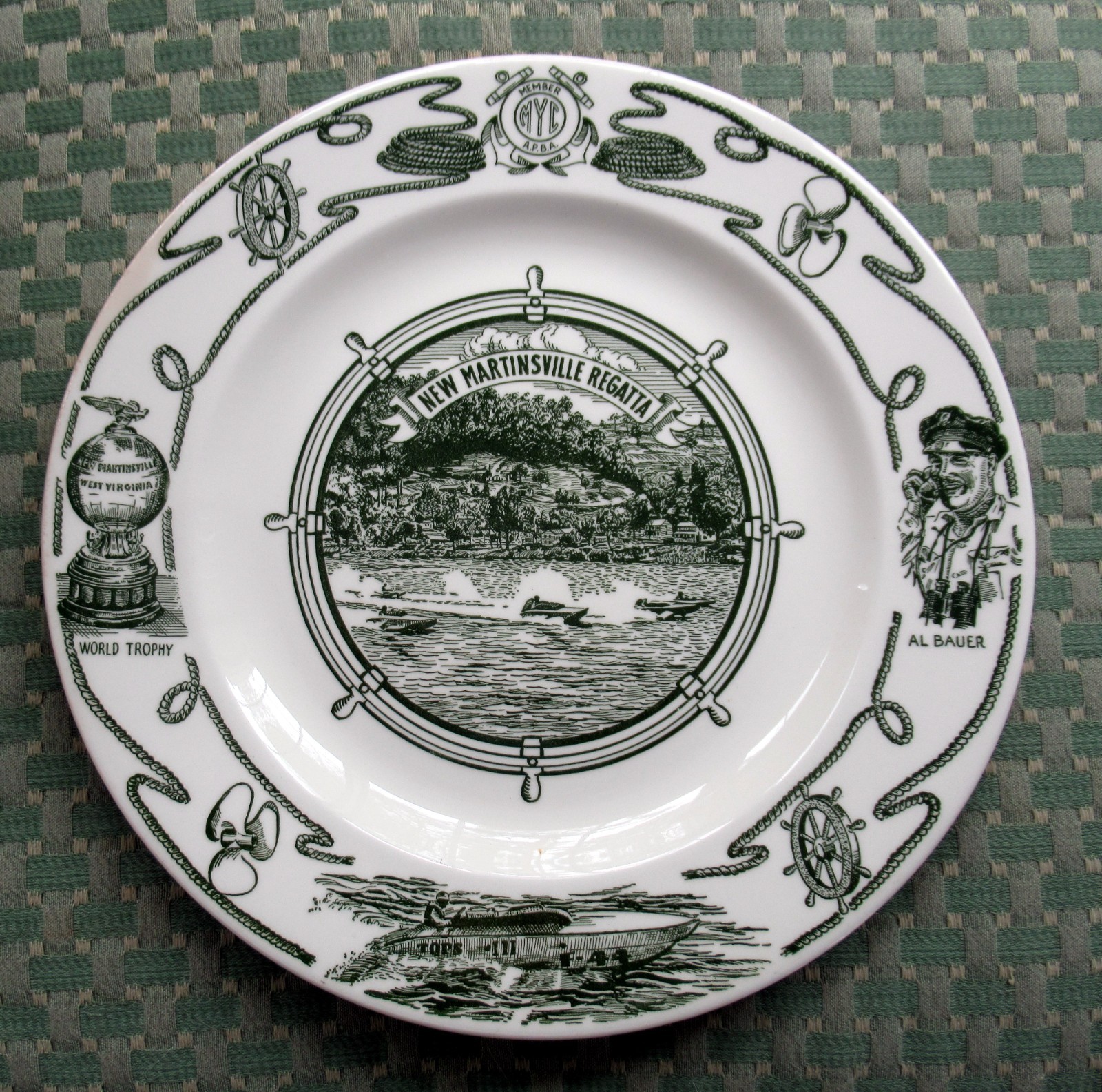 New Martinsville WV Regatta APBA Hydroplane Boat Race Magnolia Yacht Club Plate