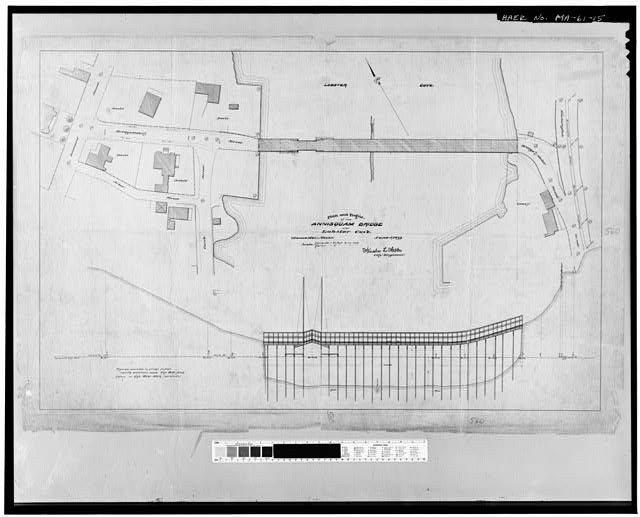 Photo:Gloucester Massachusetts Annisquam Bridge Lobster Cove Plan 1899
