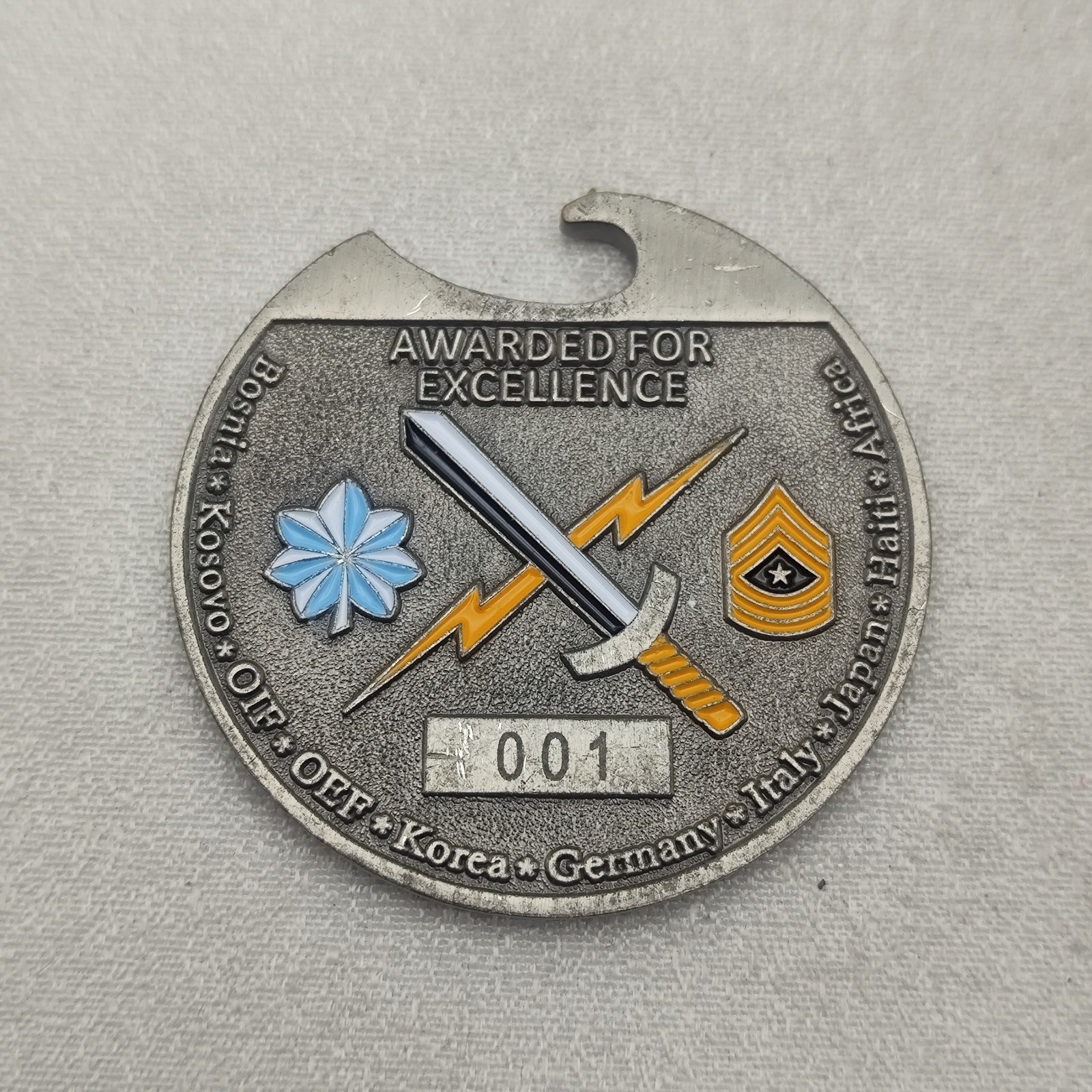 US Army 1st Information Operations Battalion Challenge Coin