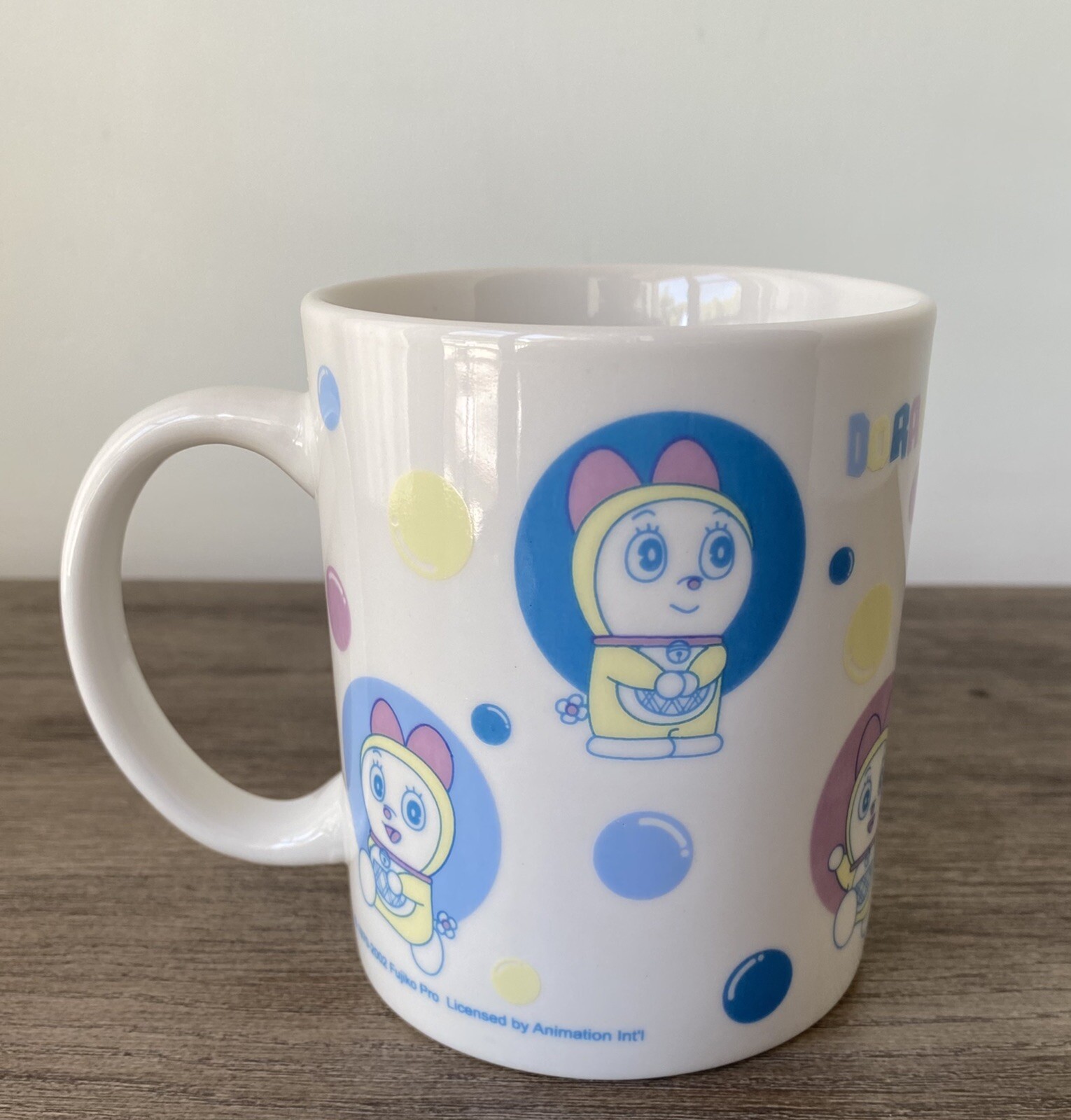 Rare DORAMI Doraemon Ceramic MUG Fujiko Pro