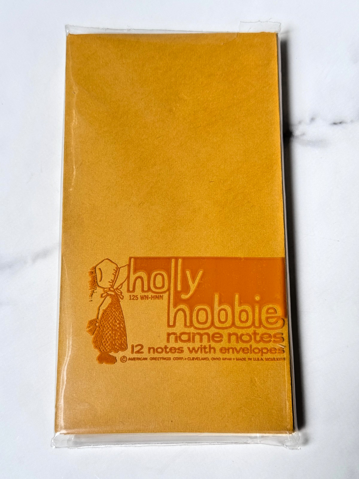 Vintage Open NOS 1971 American Greetings HOLLY HOBBIE 10 Note Cards 13 Envelopes