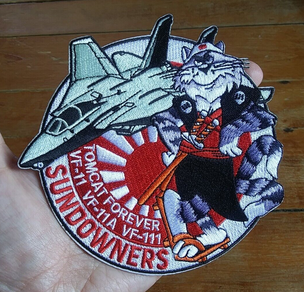 Large ~ Sundowners TOMCAT FOREVER VF-11 VF-11A VF-111 Navy Patch