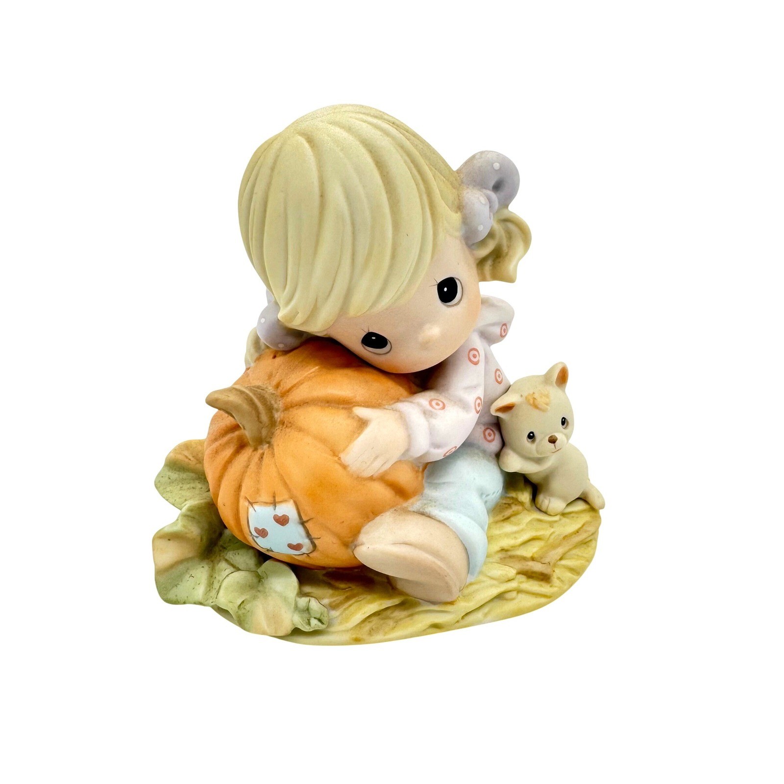 Precious Moments Youre Purr-fect Pumpkin Girl Cat Figurine 2004 Enesco 0000367