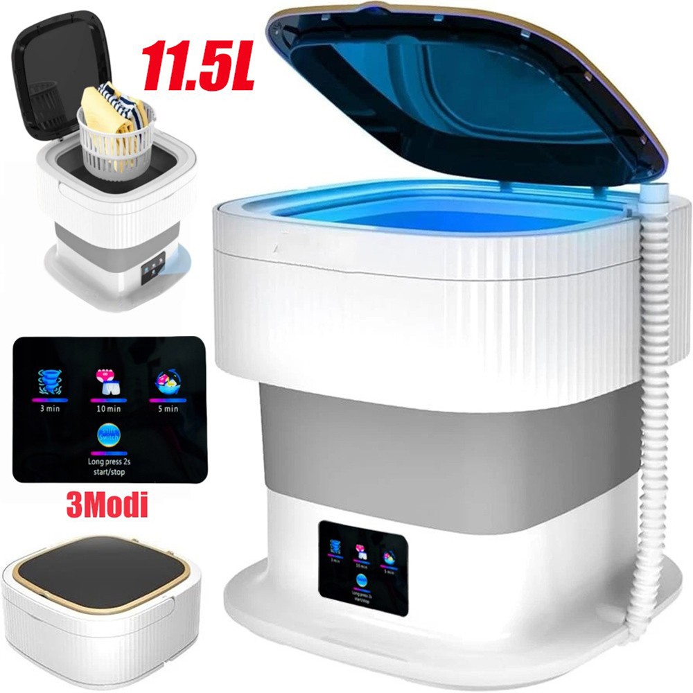 11.5L Foldable Mini Washing Machine Travel Washing Machine Camping Washing Machine
