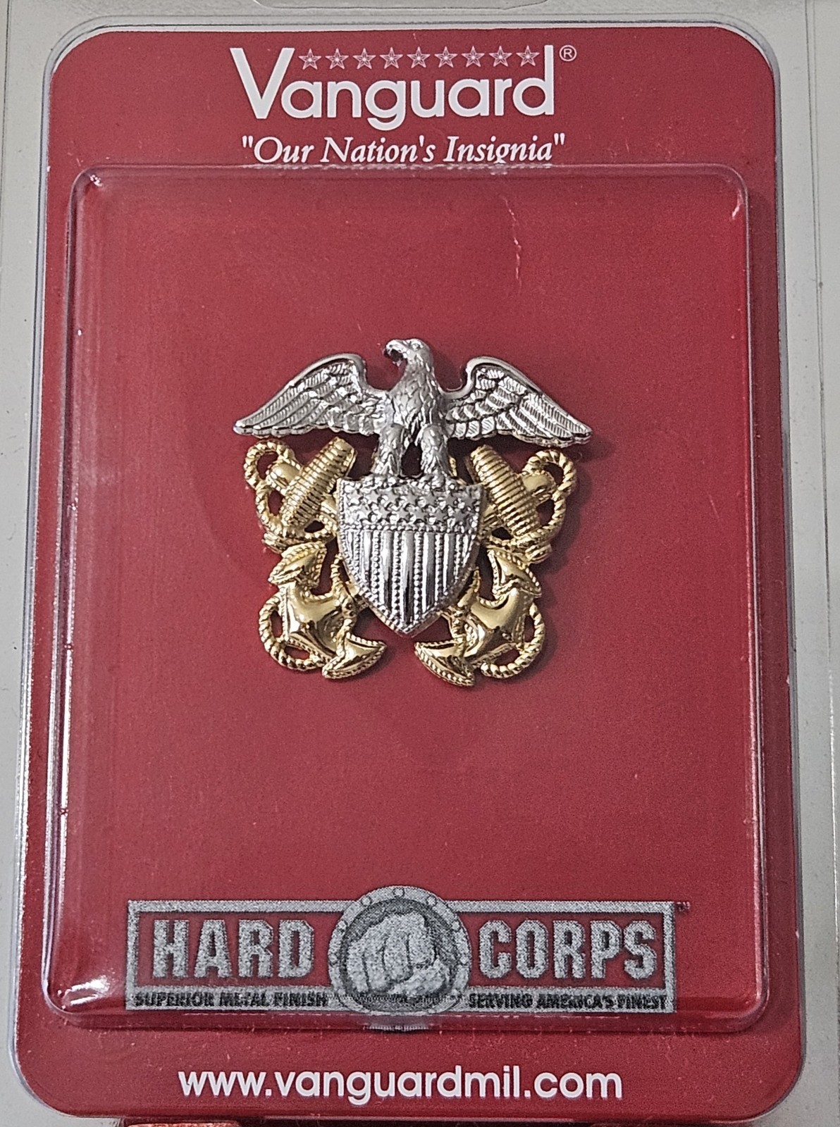 US Navy Officer Garrison Cap Badge Device Reduced Size Mini NEW IN PACKAGE