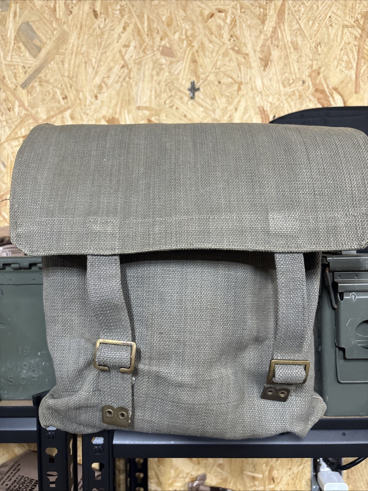 Original WWII British Army M37 Large Canvas Haversack Bag