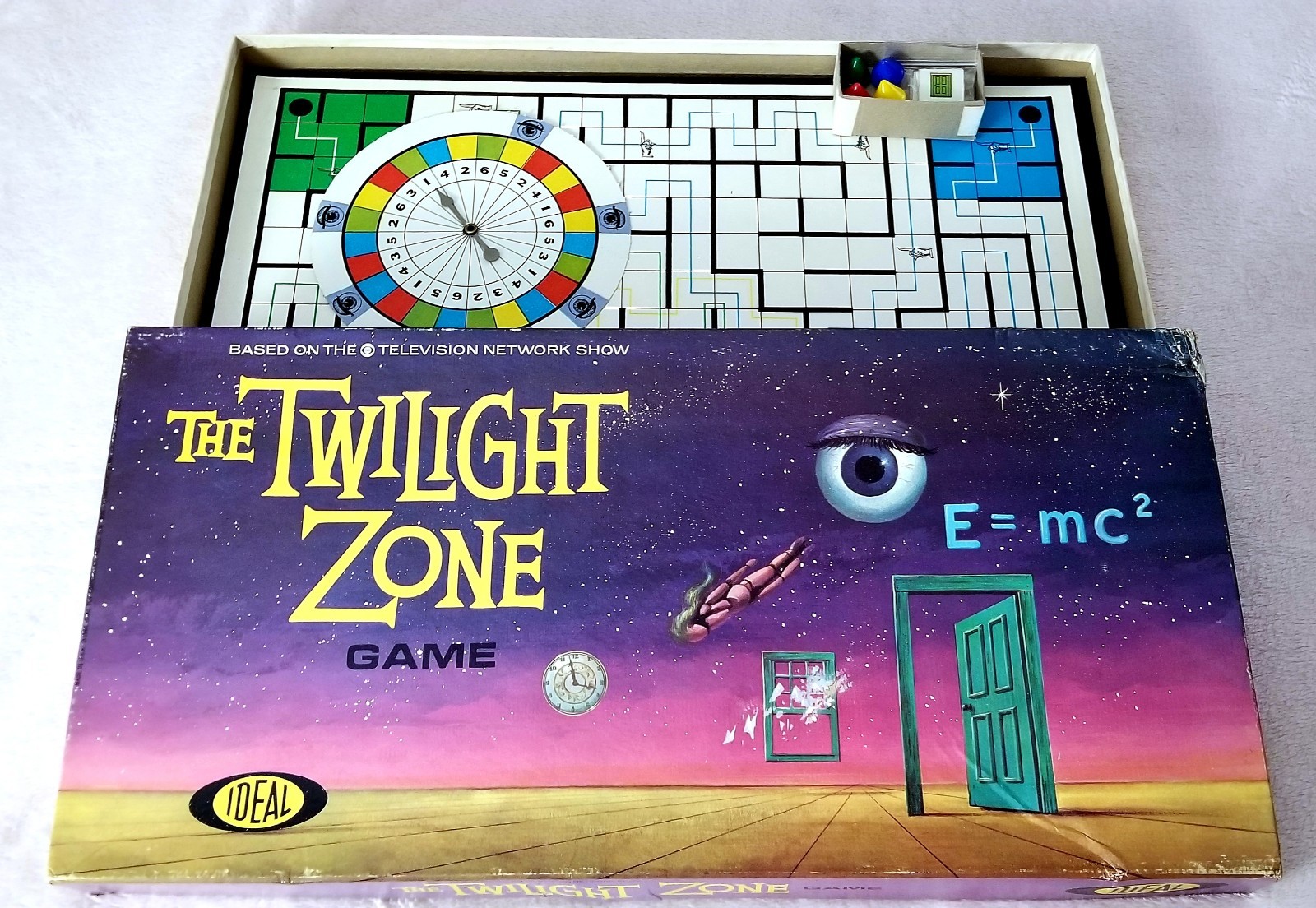 SCARCE Rod Serling THE TWILIGHT ZONE Board Game 1964 IDEAL TOYS Vintage Complete