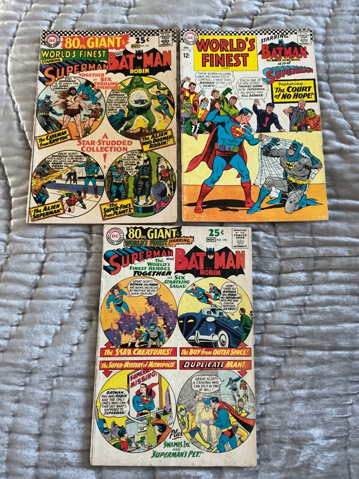 WORLD\'S FINEST VINTAGE LOT 161, 163 AND 170 DC COMICS