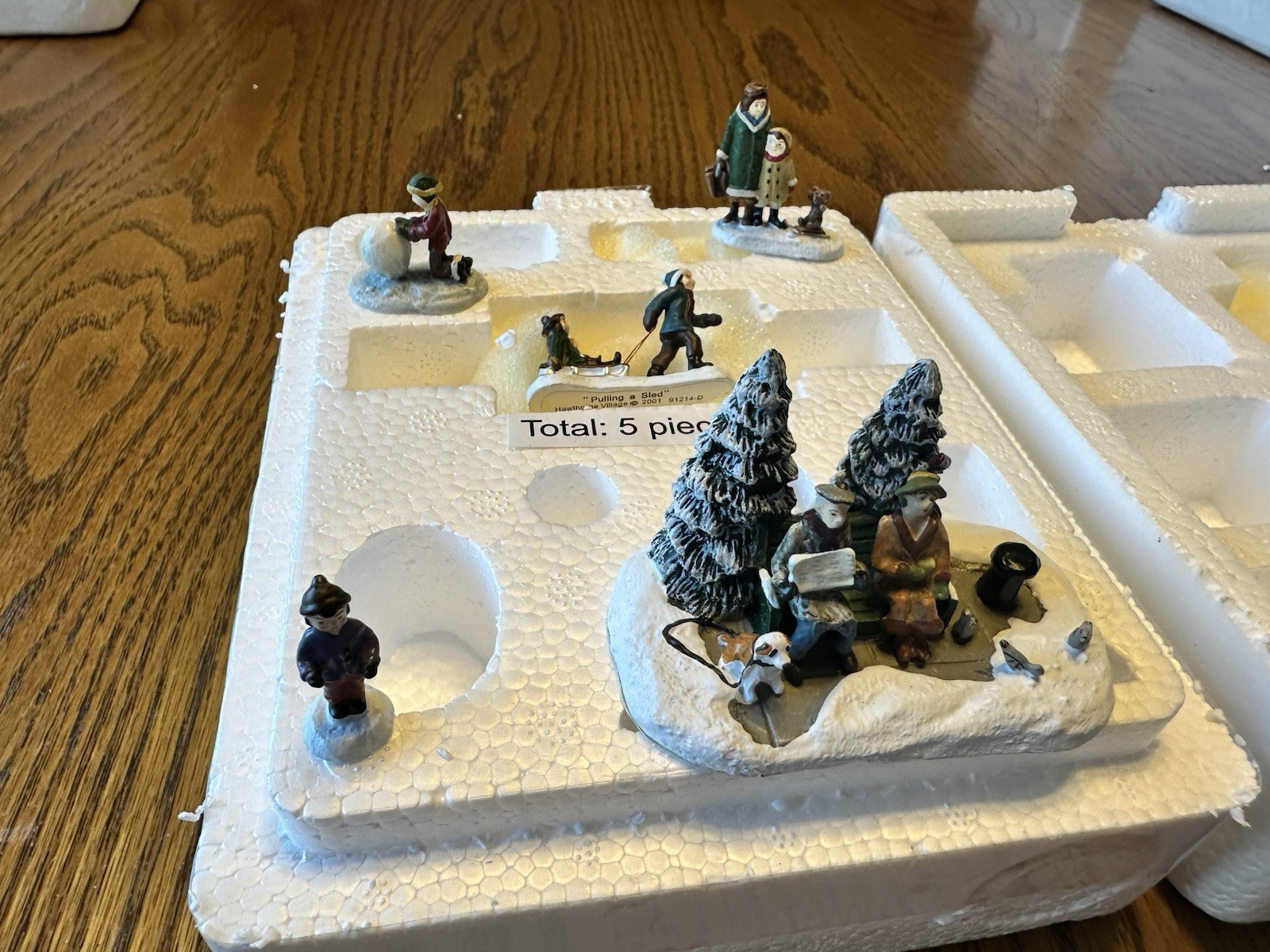 Hawthorne Village: “Winter Fun” Winter Theme Figures -  Complete Set