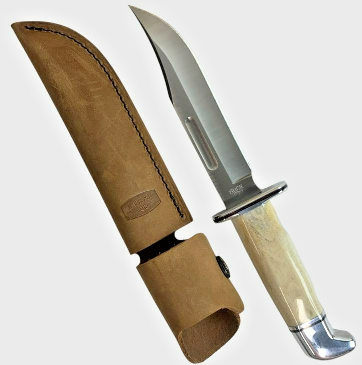 RARE Limited Edition Buck 119 Special Bowie Knife With Brown Leather Sheath RARE Limited Edition Buck 119 Special Bowie Knife With Brown Leather Sheath