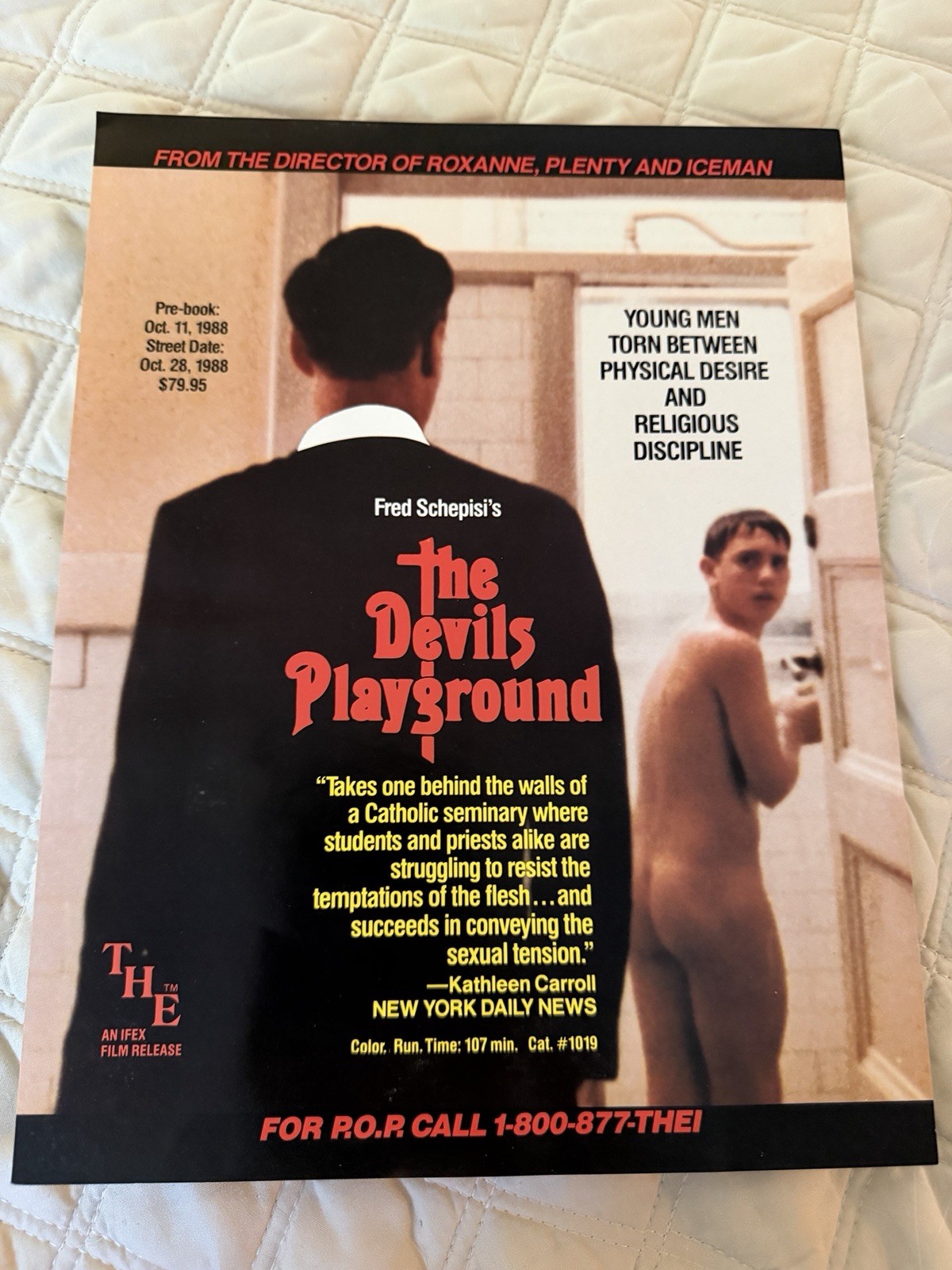 The devils Playground Promotional Trade Ad Very Rare 
