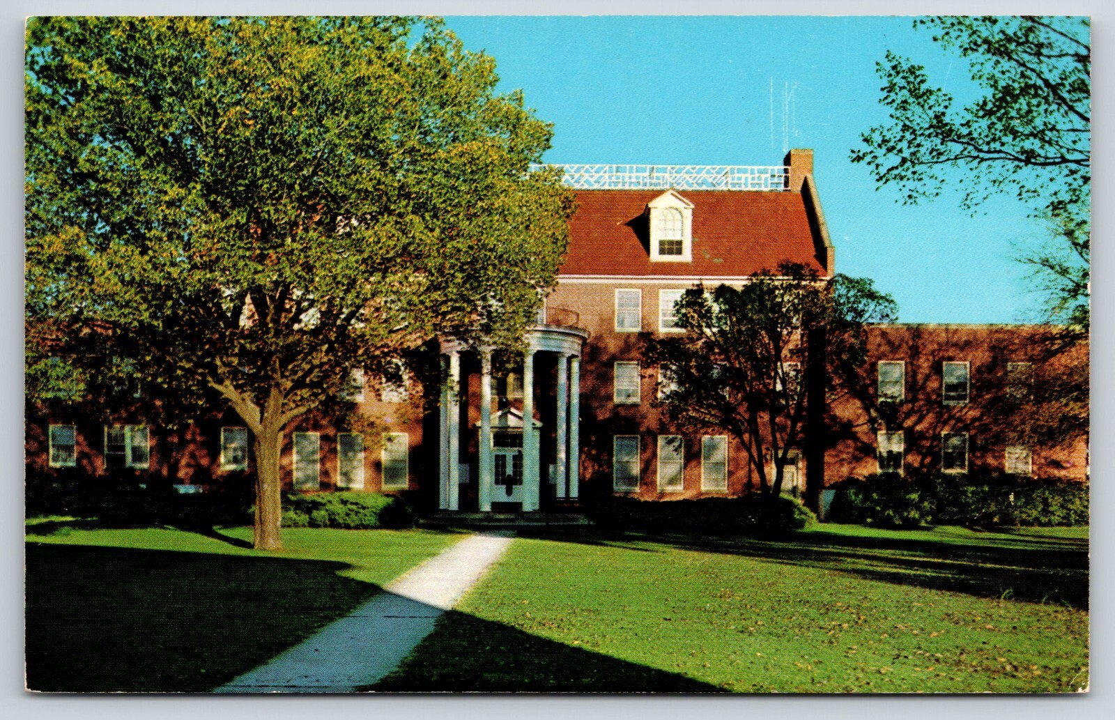 Caraway Hall Women\'s Dorm Arkansas Polytechnic College Russellville AR Postcard