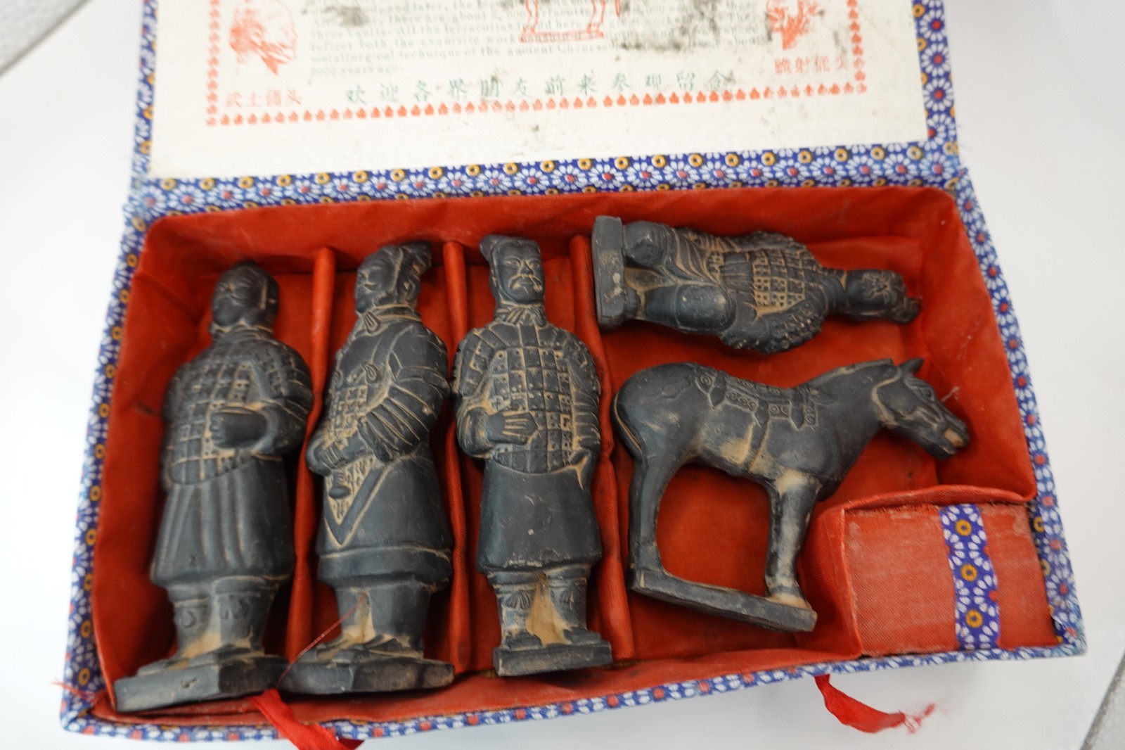 Vintage 1960s 70s Chinese Xi\'An 西安 Terra-Cotta Souvenir Warrior Figurines Vintage 1960s 70s Chinese Xi\'An 西安 Terra-Cotta Souvenir Warrior Figurines