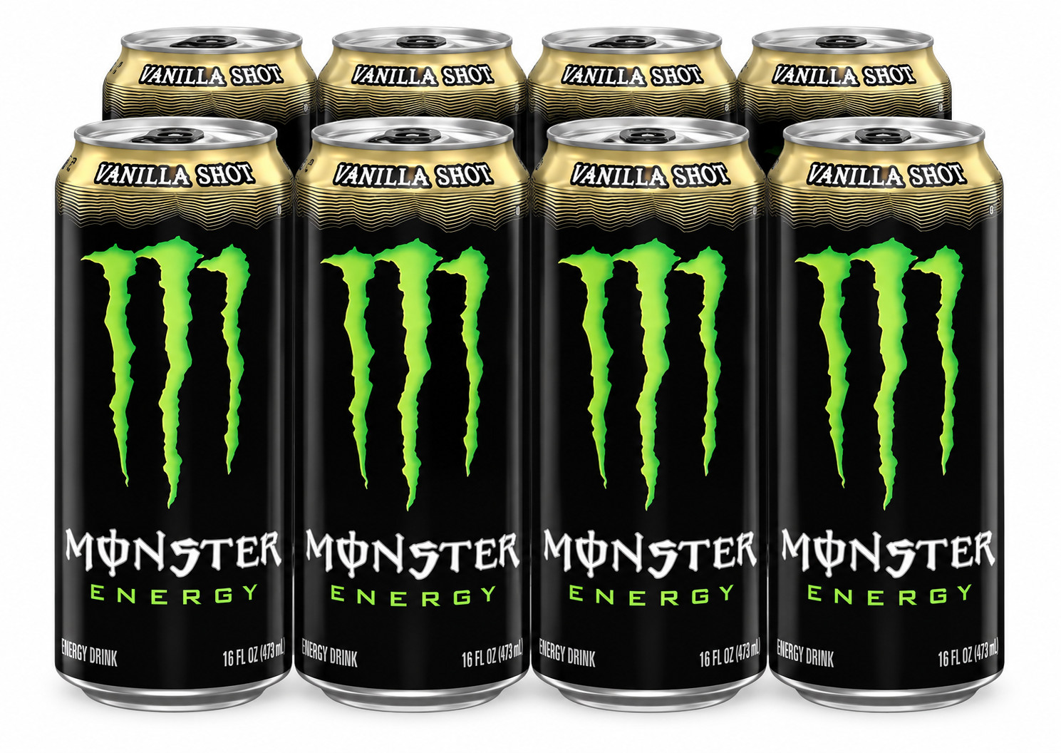 Monster Energy Vanilla Shot 16 ounce PRE_SALE Choose your pack 8 or 12pk