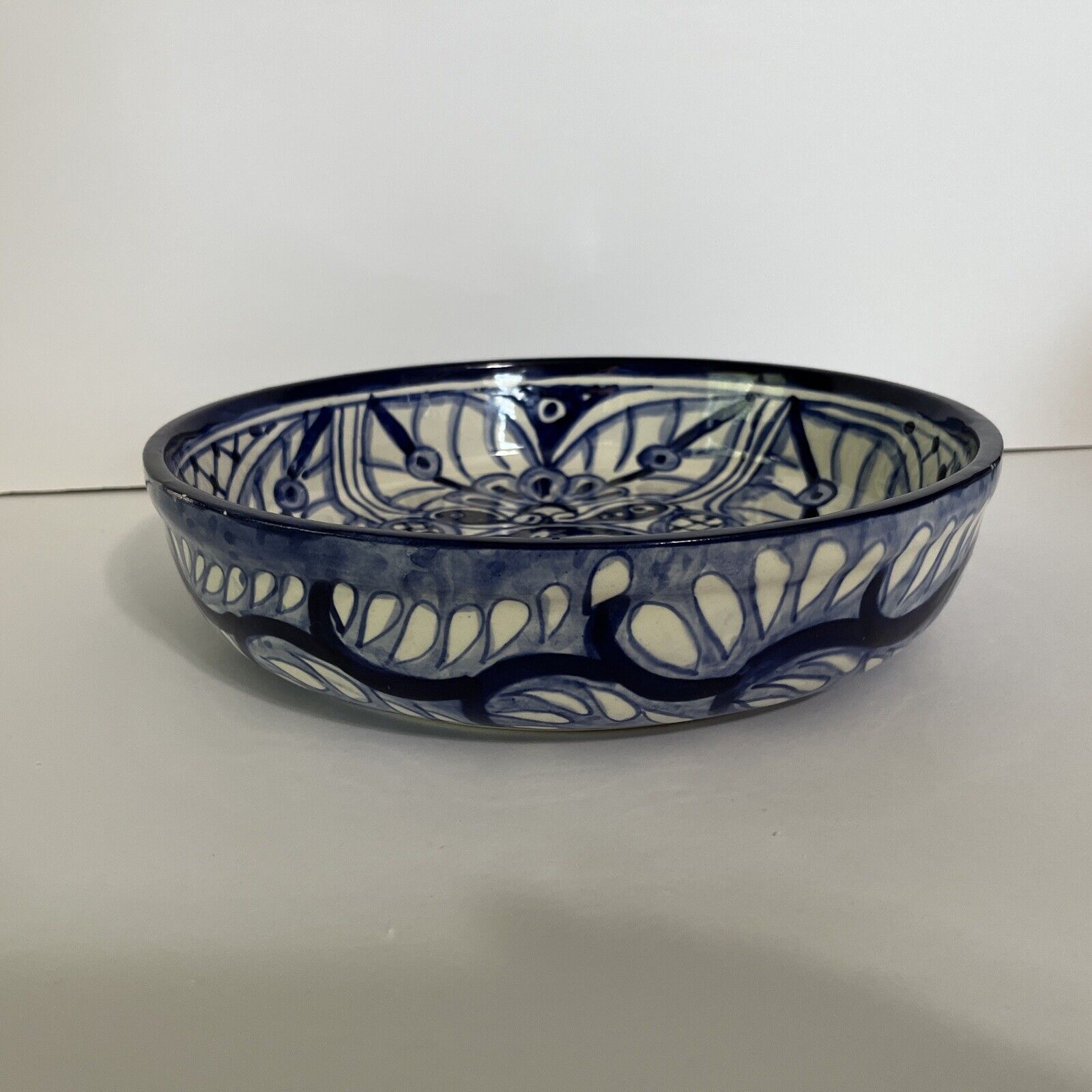 Mexican Talavera Pottery Bowl 11x11x3 Inches (Mexico)