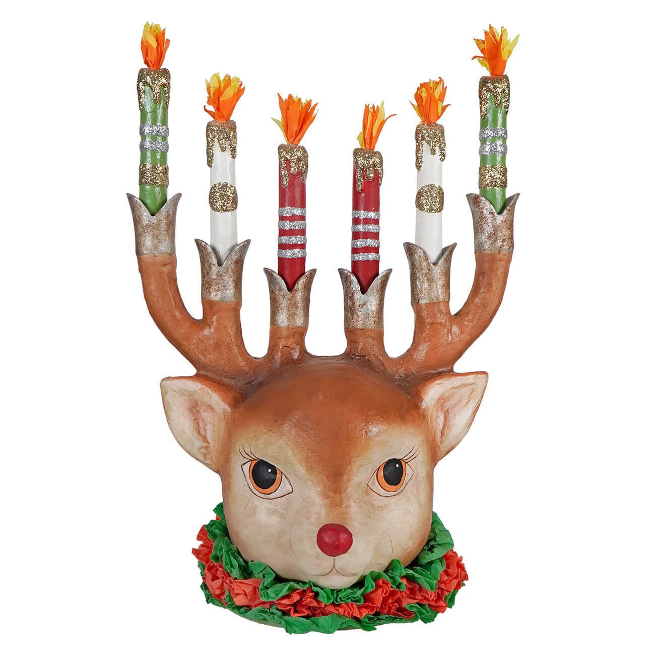 Large Retro Reindeer Candelabra
