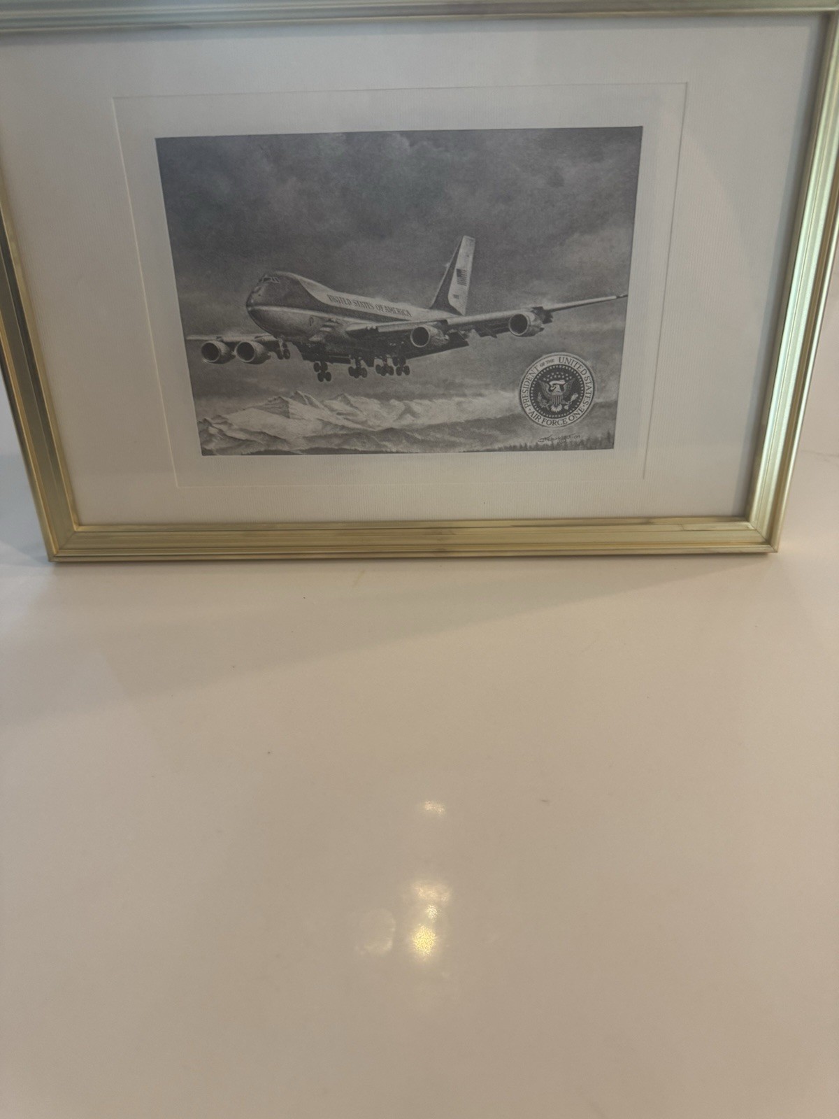 Authentic Air Force One 2001 Drawing. Crew Only.