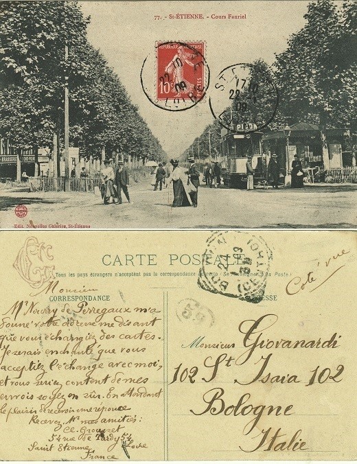 2156-France, St. ETIENNE, COURS FAURIEL, 1909 2156-France, St. ETIENNE, COURS FAURIEL, 1909