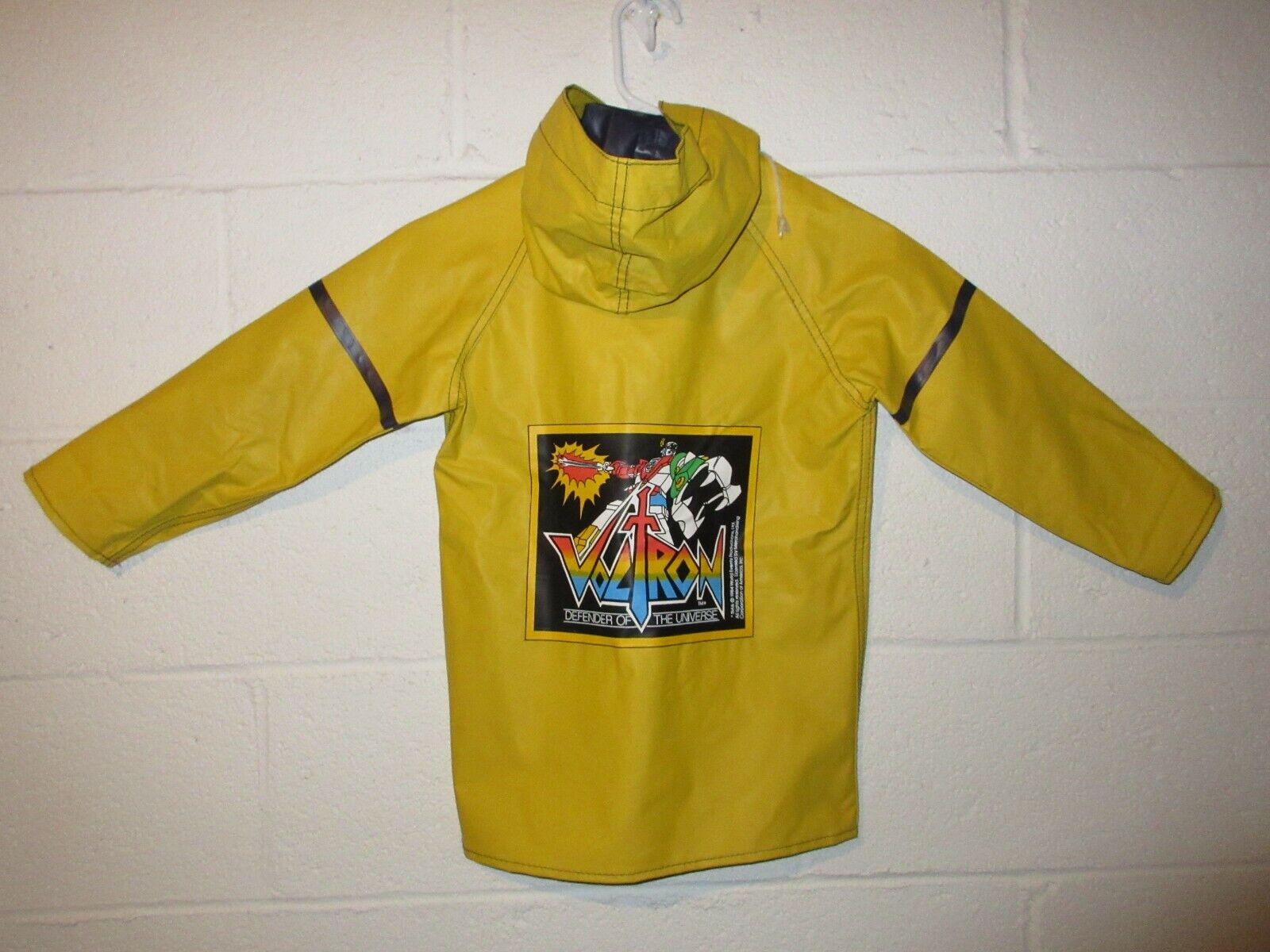 Vintage 80s 1984 Voltron Raincoat Rain Jacket Youth Kids