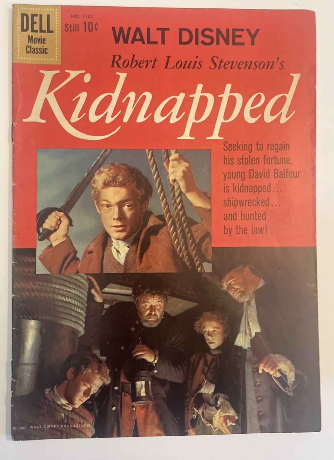 Dell Comics #1101 ROBERT LOUIS STEVENSON\'S KIDNAPPED 1960
