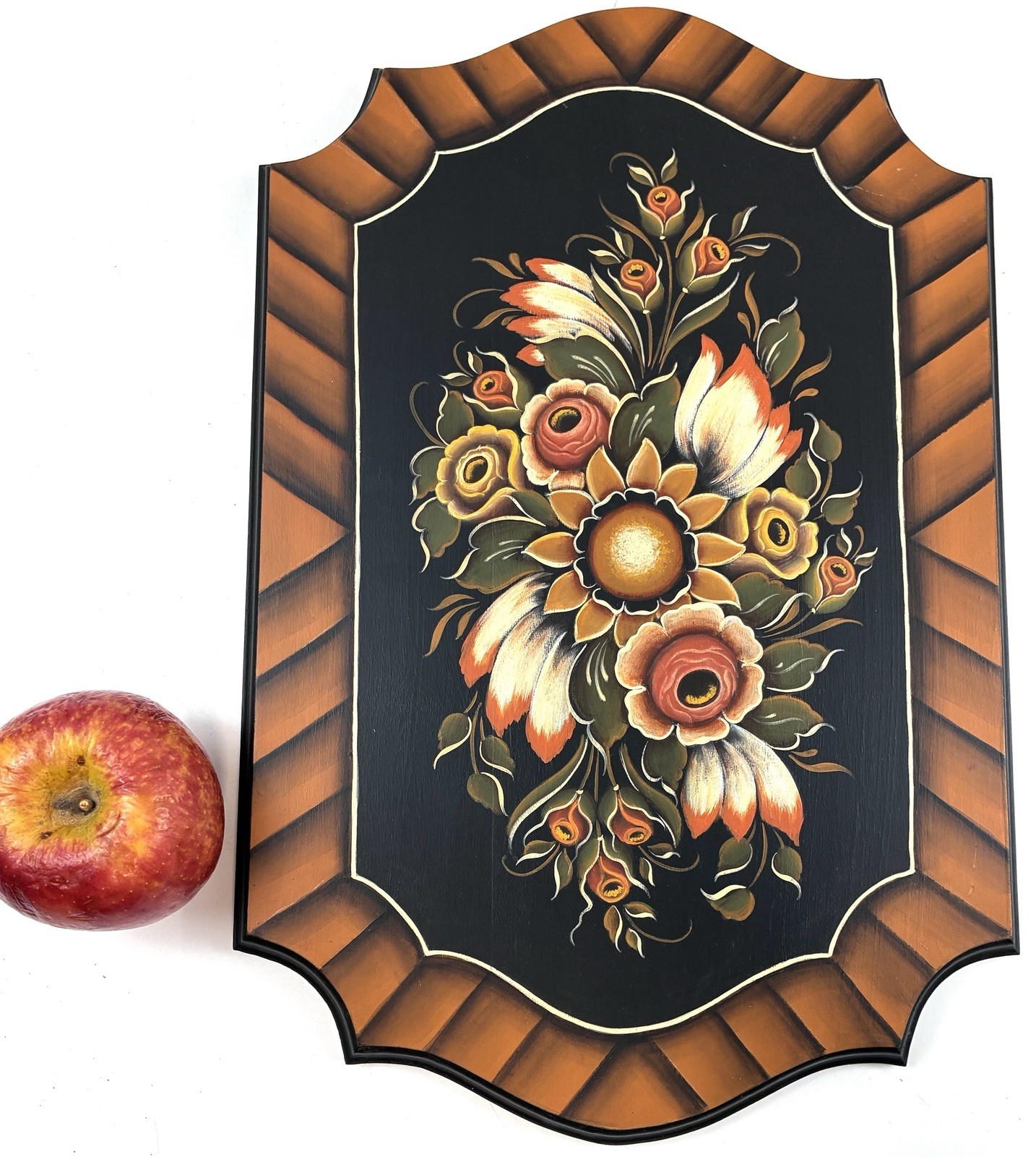 ‼️Vesterheim Gold Medalist Sara Tollefson 16” Rosemaling Plaque Norwegian Plate
