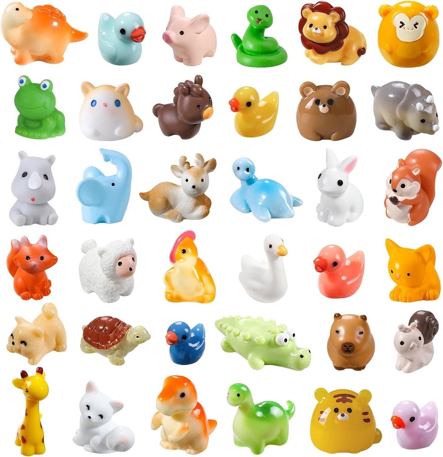 Miniature Resin Animal Figures - 40 Cute Styles for Fairy Gardens & Crafts