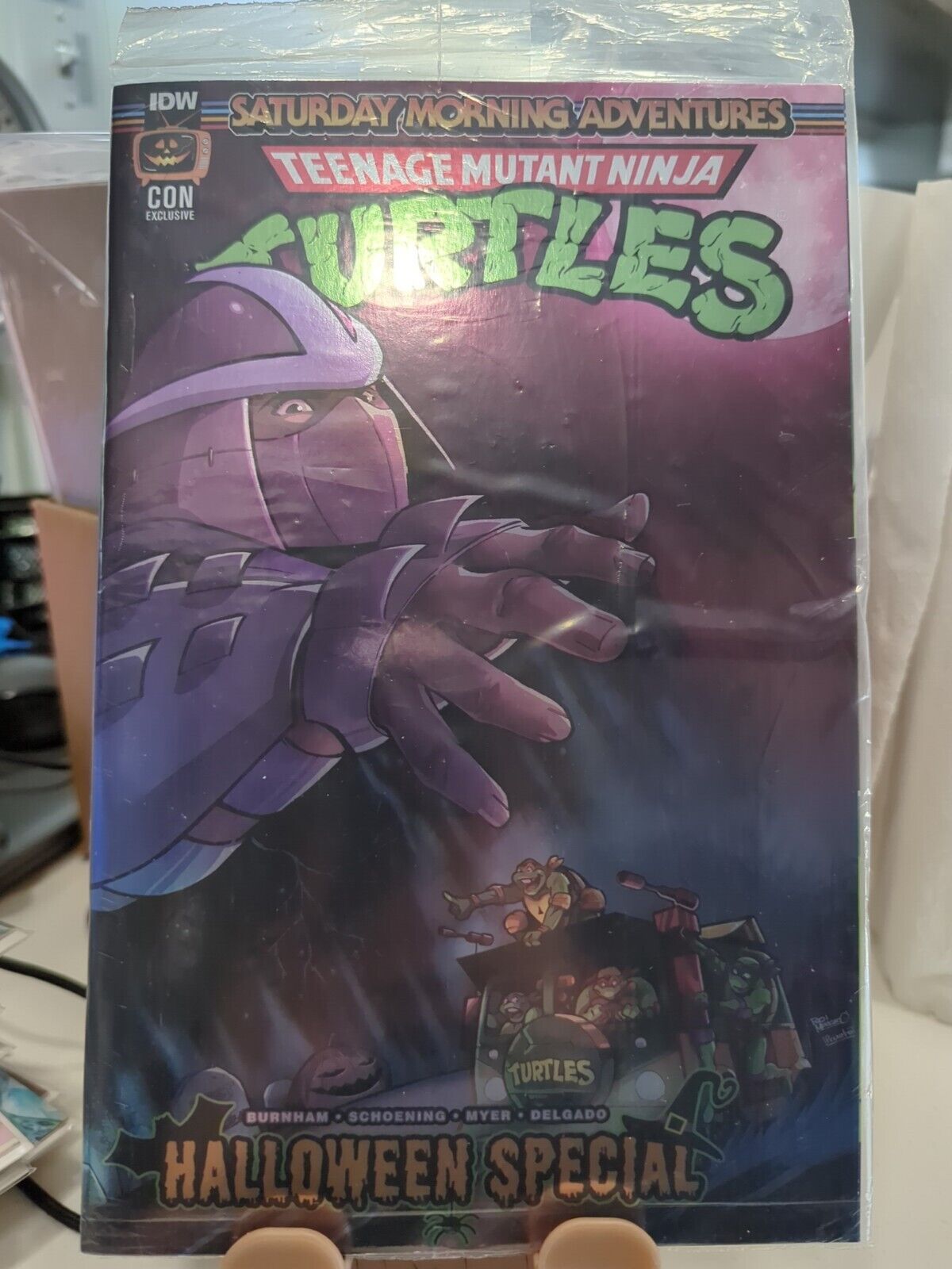 TMNT - Saturday Morning Adventure - Halloween Special Foil NYCC CON 2023 Sealed