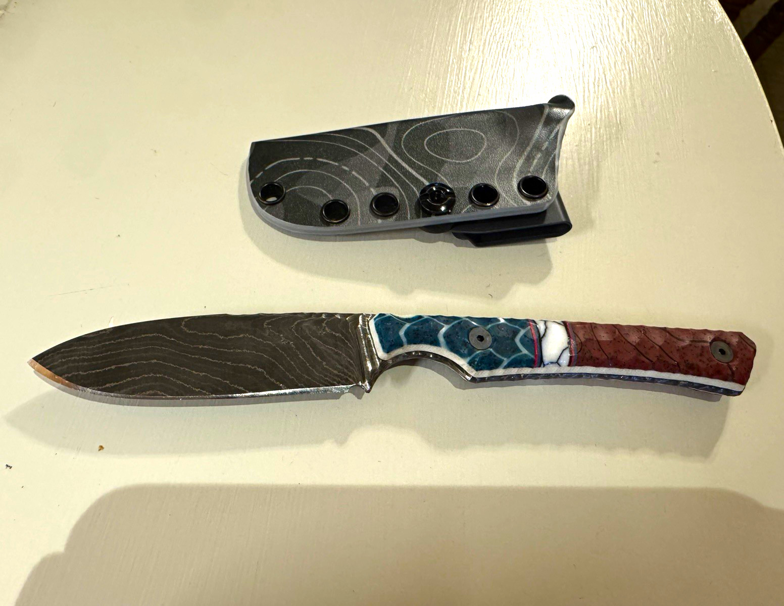 Lex Rex Custom Mid-Size Goblin Damascus Merica